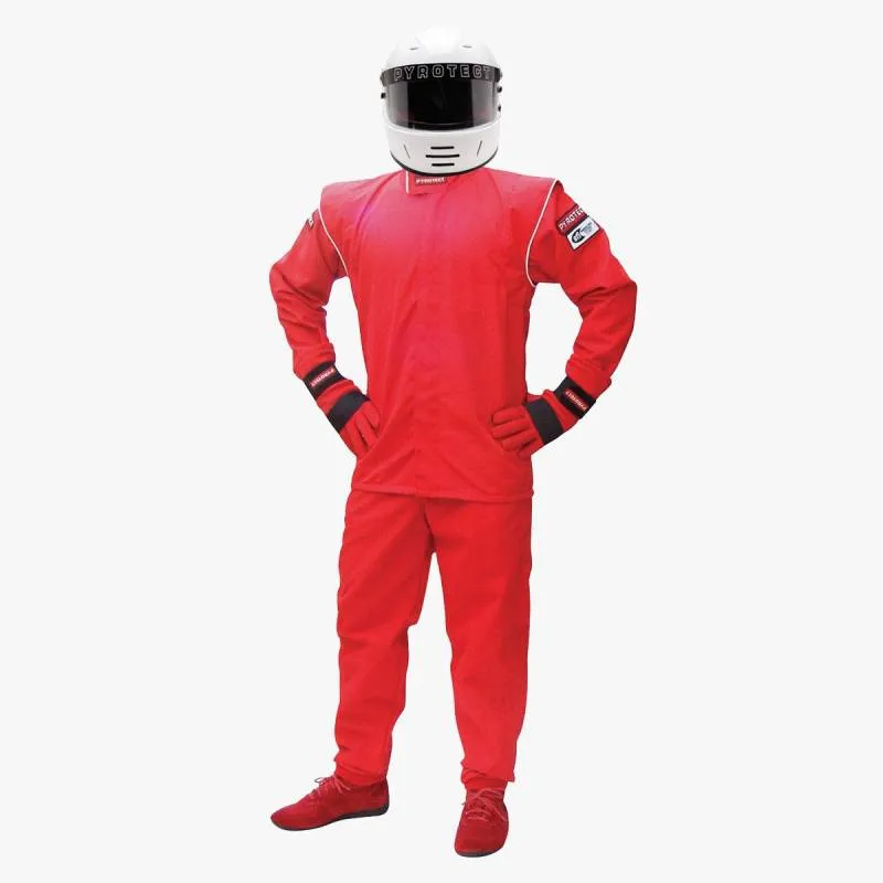 Pyrotect Junior Sportsman Deluxe 1 Layer SFI-1 Pants - Red